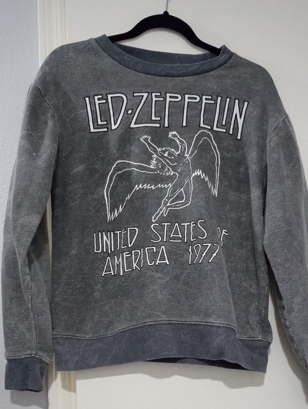 Led Zeppelin Vintage Style Grey Graphic Sweatshirt Soze S